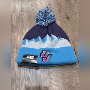 NWT Utah Jazz New Era Beanie Hat Blue One Size Fits Most Blue.